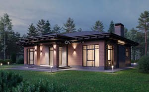 Дом 155м&sup2;, 1-этажный, участок 8 сот.  