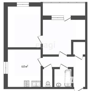 2-к квартира, вторичка, 41м2, 2/5 этаж