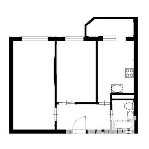 2-к квартира, вторичка, 52м2, 12/13 этаж