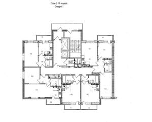 3-к квартира, сданный дом, 60м2, 3/17 этаж