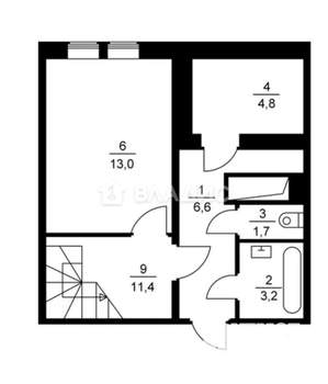 2-к квартира, вторичка, 65м2, 15/15 этаж