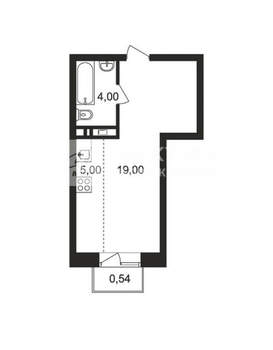 Студия квартира, вторичка, 28м2, 5/9 этаж