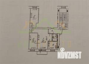 3-к квартира, вторичка, 57м2, 3/3 этаж