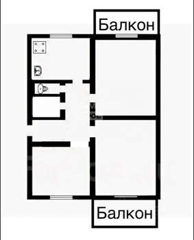 3-к квартира, вторичка, 73м2, 4/4 этаж