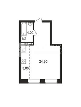 Студия квартира, вторичка, 33м2, 5/9 этаж