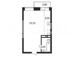 Студия квартира, вторичка, 35м2, 7/9 этаж