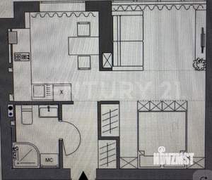 2-к квартира, вторичка, 48м2, 3/4 этаж