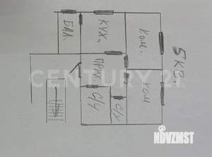 1-к квартира, вторичка, 34м2, 3/4 этаж