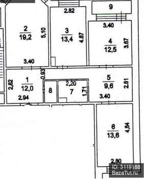 3-к квартира, вторичка, 85м2, 2/10 этаж